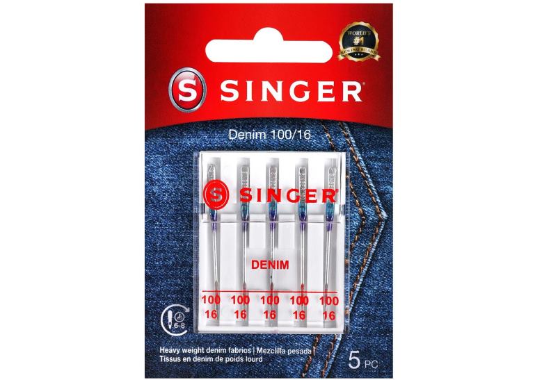 SINGER dongeripinner størrelse 100/16 tilbehør 2RH8Z88