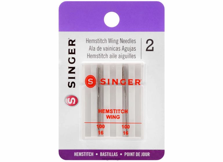SINGER hemstitch-vingenåler størrelse 100/16 tilbehør 2RH8Z119