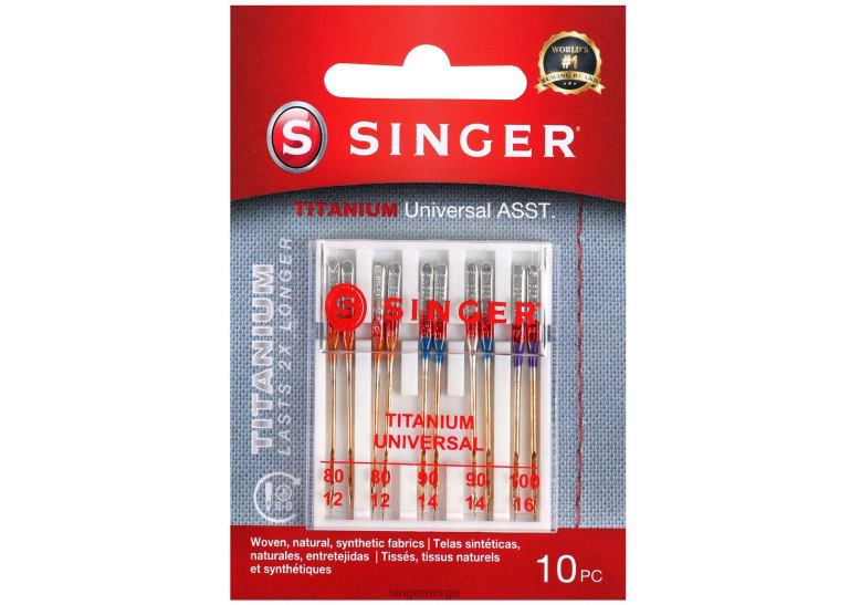 SINGER titan universal nåler assorterte størrelser tilbehør 2RH8Z86