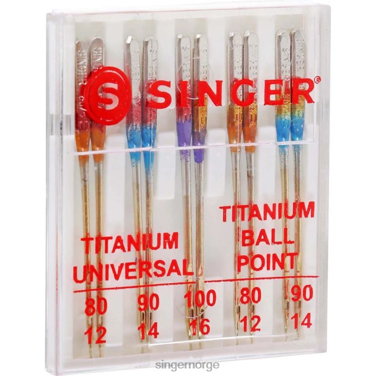 SINGER universal- og kulespissnåler i titan diverse størrelser tilbehør 2RH8Z87