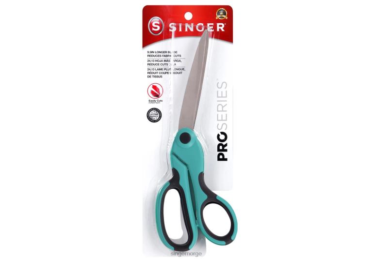 SINGER 9,5" proseries kraftig bøyd saks med komfortabelt grep tilbehør 2RH8Z163